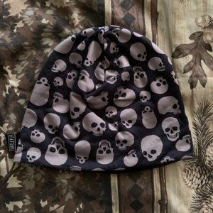 Childrens Boys Turtle Fur Reversable Skull Beanie Hat